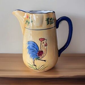 Cracker Barrel Rooster Pitcher Farmhouse French Country Cottagecore